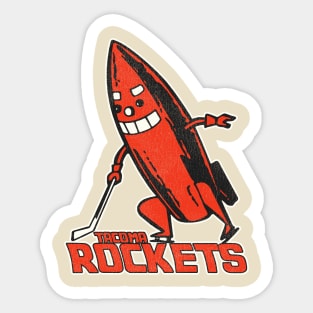 Defunct Tacoma Rockets Hockey Team Sticker